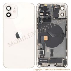 Корпус iPhone 12 (A2403) Средняя часть, Крышка батареи, (Пользованый состояние А) Белый