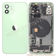 Корпус iPhone 12 (A2403) Средняя часть, Крышка батареи, (Пользованый состояние А) Зеленый 