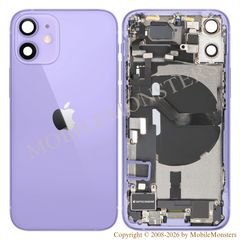 Cover iPhone 12 Mini (A2399) Middle cover, Battery cover, (Used condition A) Purple