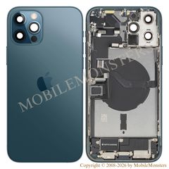 Cover iPhone 12 Pro Max (A2411) Battery cover (Used condition A) Blue