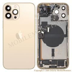 Korpuss iPhone 13 Pro Max (A2643) Baterijas vāciņš (Lietots A stavoklis) Zelts