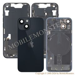 Korpuss iPhone 14 (A2882) Baterijas vāciņš (Lietots A stavoklis) Melns