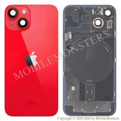 Korpuss iPhone 14 (A2882) Baterijas vāciņš (Lietots A stavoklis) Sarkans