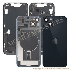 Korpuss iPhone 14 Plus (A2886) Baterijas vāciņš (Lietots A stavoklis) Melns