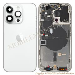 Корпус iPhone 14 Pro (A2890) Средняя часть Крышка батареи Белая