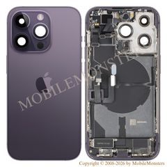 Корпус iPhone 14 Pro (A2890) Средняя часть Крышка батареи Фиолетовая