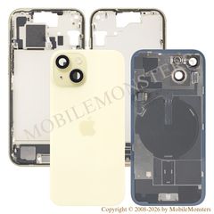 Cover iPhone 15 Battery cover (Used condition A) Yellow