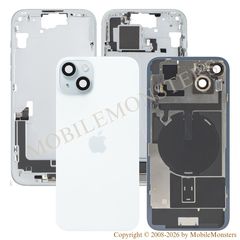 Cover iPhone 15 Plus Battery cover (Used condition A) Sky blue