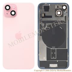 Korpuss iPhone 15 Plus Baterijas vāciņš Rozā