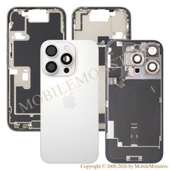Cover iPhone 16 Pro Battery cover Middle cover (Used condition A) White