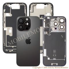 Cover iPhone 16 Pro Battery cover Middle cover (Used condition A) Black