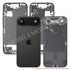 Cover iPhone 17 Air (A3517) Battery cover Middle cover (Used condition A) Black