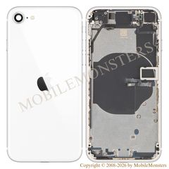 Korpuss iPhone SE (2022) Videja daļa Baterijas vāciņš Balts