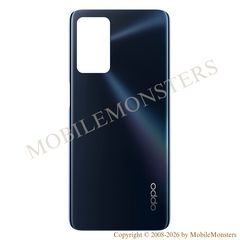 Korpuss Oppo A16s Baterijas vāciņš (Service pack) Melns