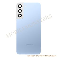 Корпус Samsung SM-S906B Galaxy S22+ 5G Крышка батареи (Service pack) Голубой
