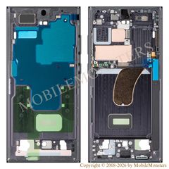 Korpuss Samsung SM-S918B Galaxy S23 Ultra Videja daļa (Service pack) Melns