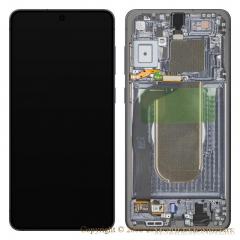 Displejs Samsung SM-S937 Galaxy S25 Edge ar Skārienjūtīgo stiklu un apkart ramiti (Service pack) Melns
