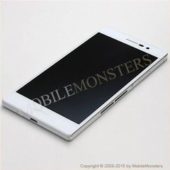 Дисплей Huawei Ascend P7 с Тачскрином, стеклом и рамкой Белый