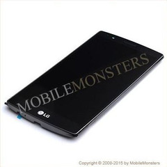 Дисплей LG H815 G4 с Тачскрином, стеклом и рамкой Чёрный