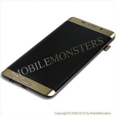 Дисплей Samsung SM-G928F Galaxy S6 edge+ с Тачскрином, стеклом и рамкой Золотой