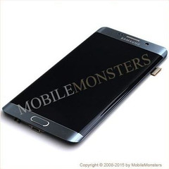 Дисплей Samsung SM-G928F Galaxy S6 edge+ с Тачскрином, стеклом и рамкой Серебрянный