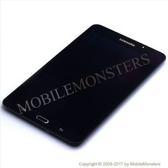 Дисплей Samsung SM-T280 Galaxy Tab A 7.0 (2016) с Тачскрином, стеклом и рамкой Чёрный