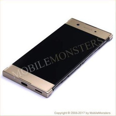 Lcd Sony G3121 Xperia XA1 with Touchscreen, lens and front frame Gold