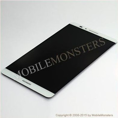 Displejs Huawei Ascend Mate 7 (MT7-L09, MT7-TL10) ar Skārienjūtīgo stiklu Balts