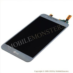 Displejs LG K580 X cam ar Skārienjūtīgo stiklu Sudrabs