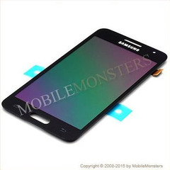 Displejs Samsung SM-G355F Galaxy Core 2 ar Skārienjūtīgo stiklu Melns