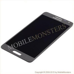 Displejs Samsung SM-G850F Galaxy Alpha ar Skārienjūtīgo stiklu Sudrabs