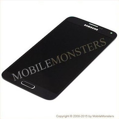 Displejs Samsung SM-G903F Galaxy S5 Neo ar Skārienjūtīgo stiklu Melns