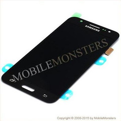 Displejs Samsung SM-J500F Galaxy J5 ar Skārienjūtīgo stiklu Melns