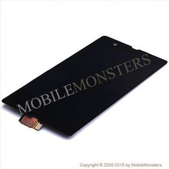Lcd Sony C6603 (LT36i) Xperia Z with Touchscreen, lens and front frame Black