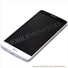 Дисплей LG D722 G3 S с Тачскрином, стеклом и рамкой Белый