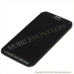 Displejs Samsung SM-G870F Galaxy S5 Active ar Skārienjūtīgo stiklu un apkart ramiti