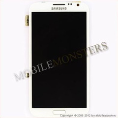 Lcd Samsung N7100 Galaxy Note II (2) with Touchscreen, lens and front frame White