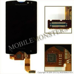 Дисплей Sony Ericsson SK17 Xperia mini pro с Тачскрином и Стеклом Чёрный