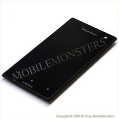 Lcd Sony LT26w Xperia acro S with Touchscreen, lens and front frame Black