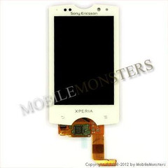 Displejs Sony Ericsson SK17 Xperia mini pro ar Skārienjūtīgo stiklu Balts