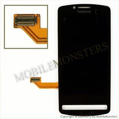 Displejs Nokia 700 ar Skārienjūtīgo stiklu Melns