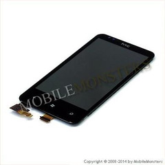 Displejs HTC 7 Pro ar Skārienjūtīgo stiklu un apkart ramiti Melns