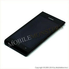 Дисплей Huawei Ascend P1 XL U9200E с Тачскрином, стеклом и рамкой Чёрный