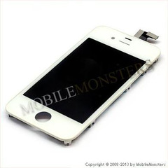 Дисплей iPhone 4 с Тачскрином, стеклом и рамкой Белый