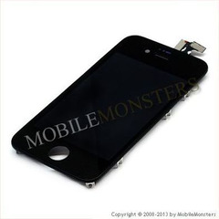Lcd iPhone 4s (A1387) with Touchscreen, lens and front frame Black