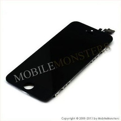 Дисплей iPhone 5 (A1429) с Тачскрином и Стеклом *Восстановленный* с розоватым фоном Чёрный