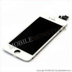 Дисплей iPhone 5 (A1429) с Тачскрином, стеклом и рамкой *Восстановленный* Белый