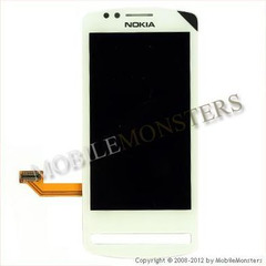 Displejs Nokia 700 ar Skārienjūtīgo stiklu Balts