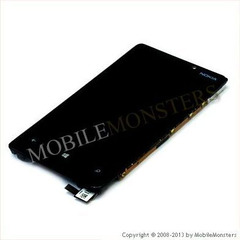 Дисплей Nokia 920 Lumia с Тачскрином, стеклом и рамкой Чёрный