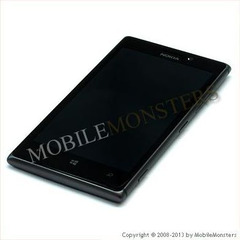 Дисплей Nokia 925 Lumia с Тачскрином, стеклом и рамкой Чёрный